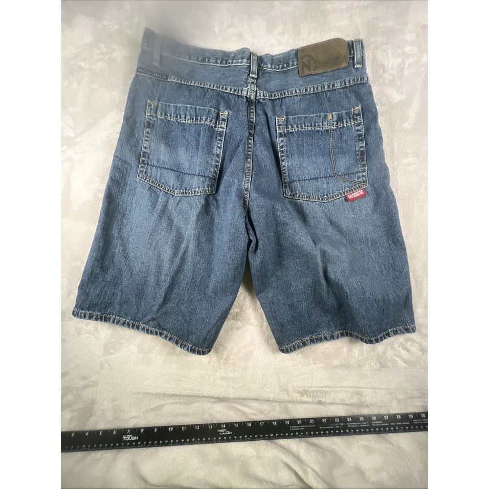 Nautica Jeans Company‎ Men's Big Baggy Denim Shorts Size 34 Blue With Gold